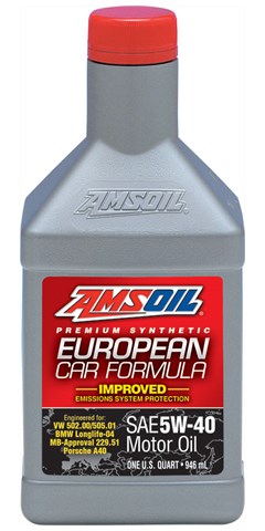 100% Synthetic European Motor Oil MS SAE 5W-40